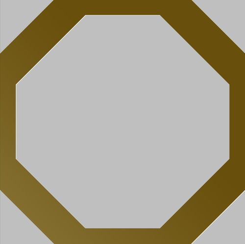ゴールド製タイル - Octagon - ROCED - 磁器製 / 青銅 / 反射