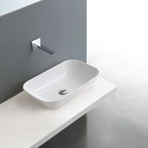 カウンタートップ型洗面器 - COVER 58 - Ceramica Althea - セラミック製 / 高光沢 / 長方形