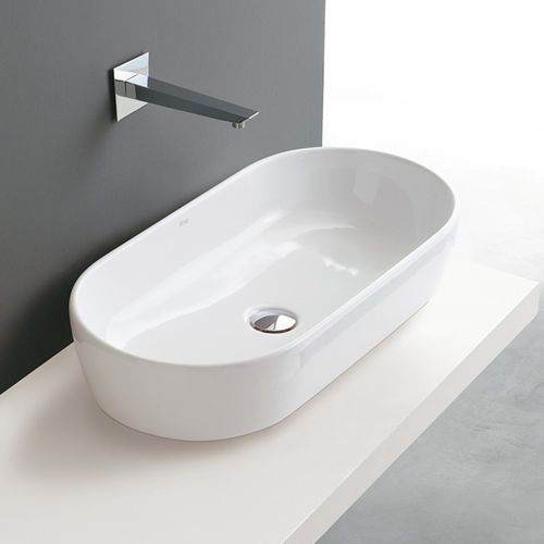 カウンタートップ型洗面器 - COVER 70 - Ceramica Althea - セラミック製 / 楕円形 / 穴なし