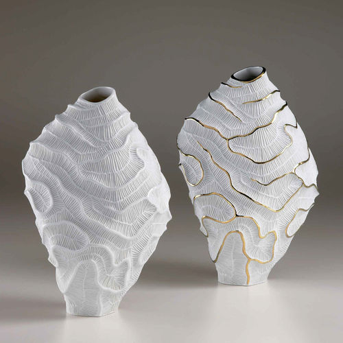 現代風花瓶 - STONY - FOS CERAMICHE - 磁器製 / 手作り
