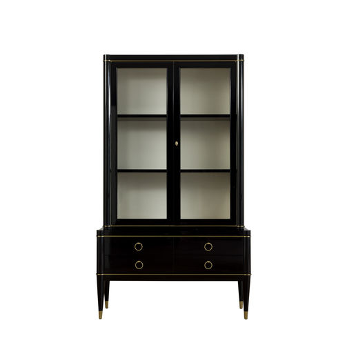伝統的展示ケース - MILANO : AMBRA AMB 35E - GALIMBERTI NINO - 漆木材 / 無垢材 / 合成皮革