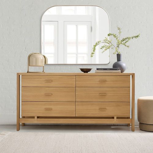 現代風チェスト - Ainsley - West Elm - トウヒ製 / 引き出し付き / 引き出し6段式