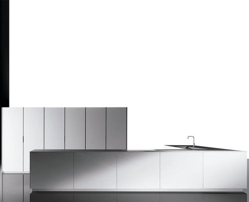 現代風キッチン - TEXTURADO BLANCO  - MUEBLES DOCA - 木製 / ガラス製 / 磁器製