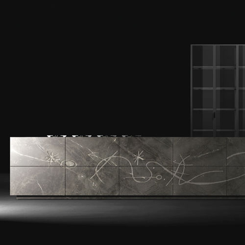 現代風キッチン - LAVELET NEGRESCO  - MUEBLES DOCA - 天然石 / アイランド / ハンドルなし