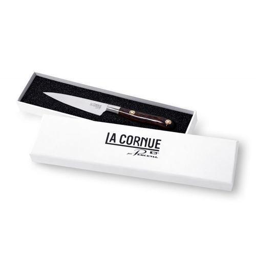 木製ハンドル付き皮むきナイフ - LA CORNUE - 金属刃付き