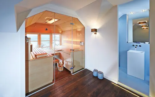 家庭用サウナ - KLAFS - 木製 / 屋内用 / プレハブ