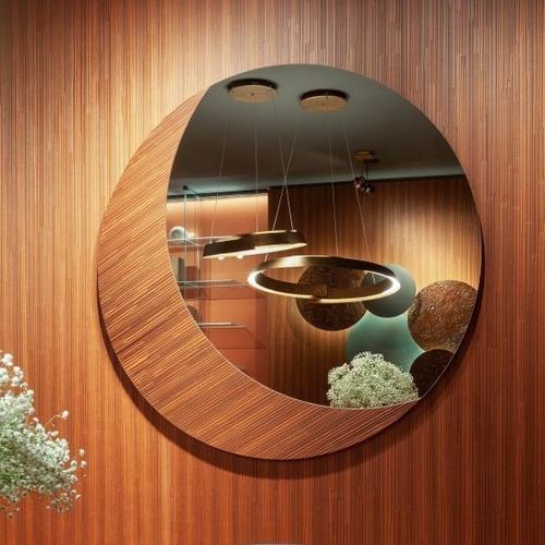 壁かけ式鏡 - Décor - LAURAMERONI - 現代風 / 円形 / 木製