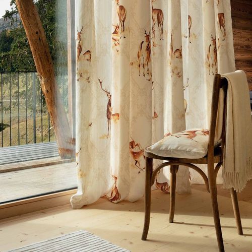 カーテン用生地 - ALPINA  - Fischbacher 1819 - 動物柄 / ポリエステル製 / Trevira CS®