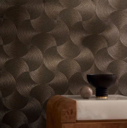 現代風壁紙 - METEORE  - CASAMANCE - ビニール製 / 柄付き / 金色