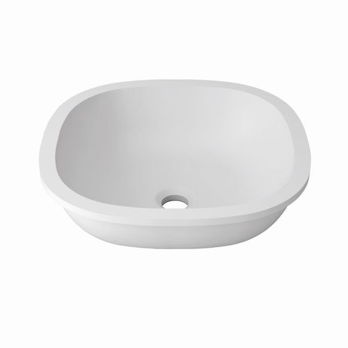 カウンタートップ型洗面台 - UNIQUE B604  - KRION – PORCELANOSA Grupo - 正方形 / 個体表面