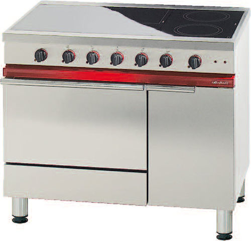 電動式オーブン付きコンロ - CE 1051 VTR - AMBASSADE DE BOURGOGNE - IH / 業務用 / ステンレススチール製