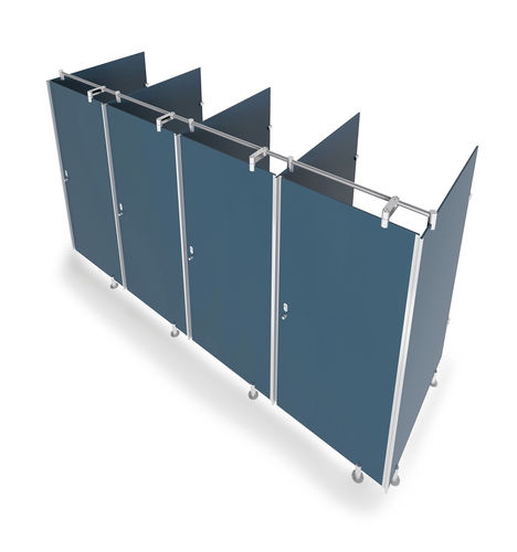 ガラス製トイレ用キュ－ビクル - CABINES EN VERRE BLEU - GEKIPS - トイレ用 / 屋内用 / 公共施設用