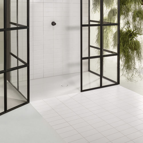 長方形シャワルームの床パネル - BetteFloor - Bette GmbH & Co. KG - カウンタートップ / チタン / 滑り防止