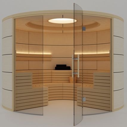 フィンランド製サウナ - ROUND LINE - Inbeca Wellness Equipment S.L - バイオ / 業務用 / 木製