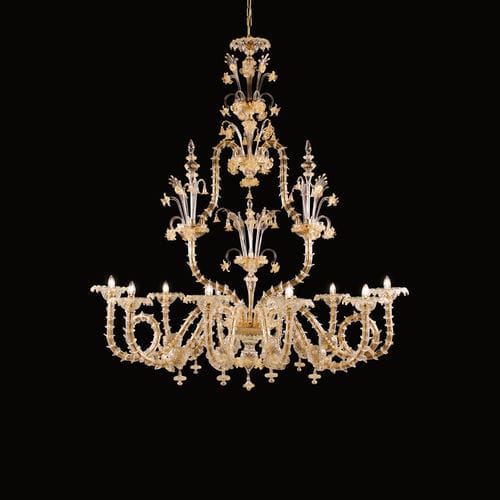 クラシックシャンデリア - VILLA BORGHESE - MULTIFORME - 吹きガラス製 / ムラノガラス製 / LED