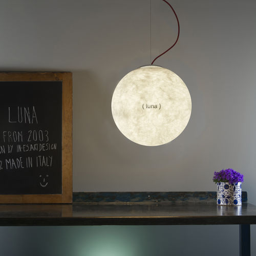 ペンダントランプ - Luna 1 L.E. - in-es artdesign - スチール製 / ポリカーボネート製 / Laprene®