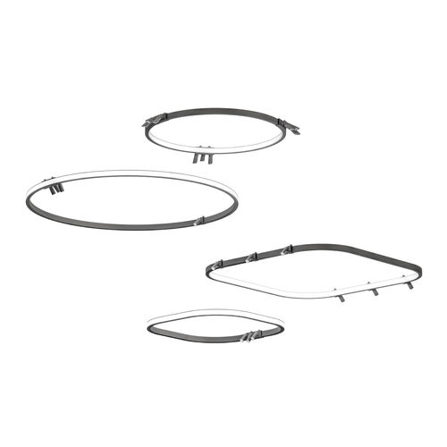 吊り下げ式照明器具 - LOOP - Martinelli Luce Spa - LED / 直線型 / 円形