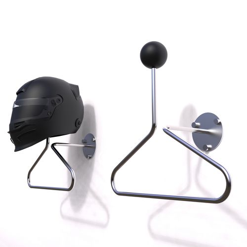 ステンレス製ヘルメットホルダー - SPHERICAL 3 - INSILVIS - 熱可塑性樹脂製 / 壁面