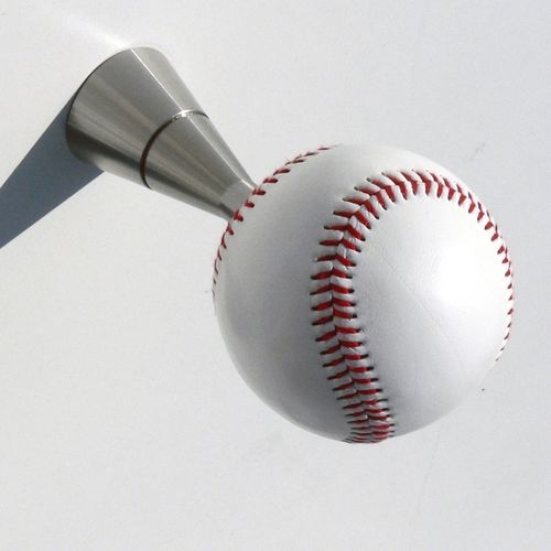 壁取り付け式コートかけ - BASEBALL 1A - INSILVIS - 現代風 / ステンレス製