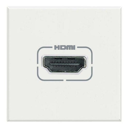 HDMI（高精細度マルチメディアインターフェース）コンセント - HD4285 - Bticino - 壁取り付け式 / ステンレススチール製 / ガラス製