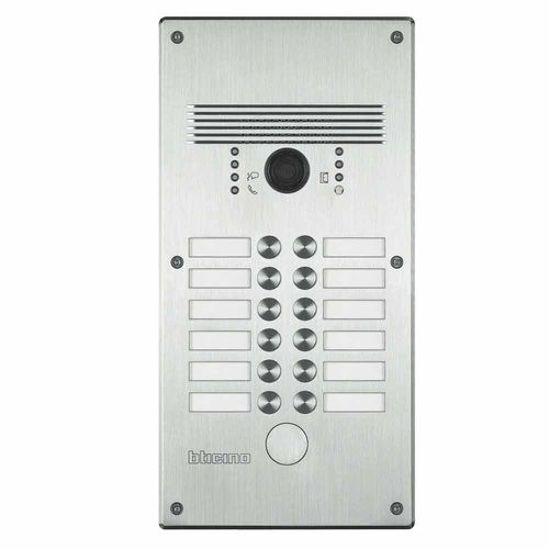 ステンレススチール製インターフォン - 308003 - Bticino - アルミニウム製 / 白 / 壁取り付け式