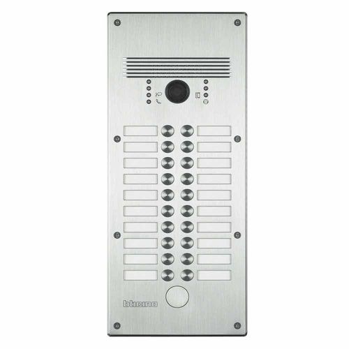 ステンレススチール製インターフォン - 308014 - Bticino - 白 / 壁取り付け式 / 組み込み式