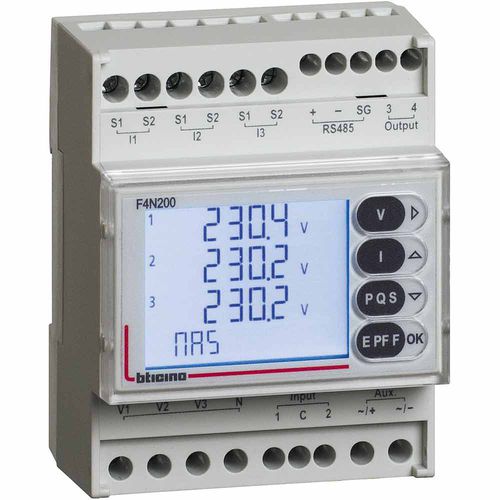 三相電力量計 - EMS BTDIN - Bticino - デジタル / Modbus