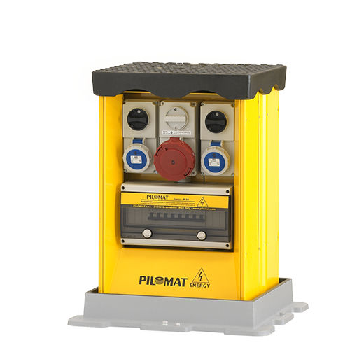 配電ボラード - B4040 55 - PILOMAT - 格納式 / 半自動 / スチール製