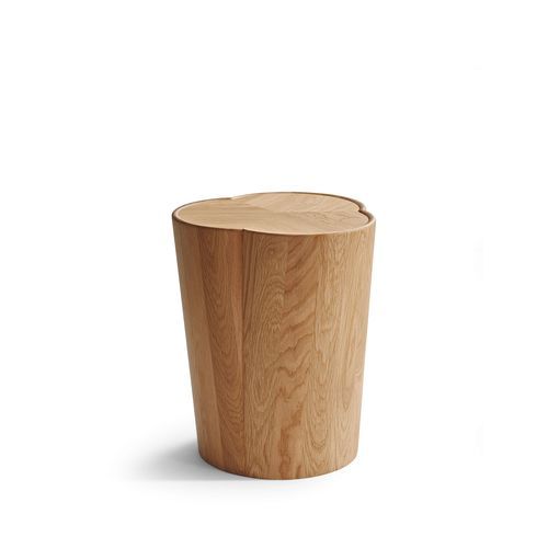 無垢材サイドテーブル - Sooso - Walter Knoll - 無垢木材製脚 / 円筒形 / 彫刻