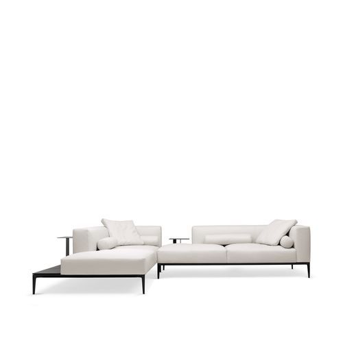 コーナータイプソファー - Jaan Living - Walter Knoll - 現代風 / 革製 / 羽毛製