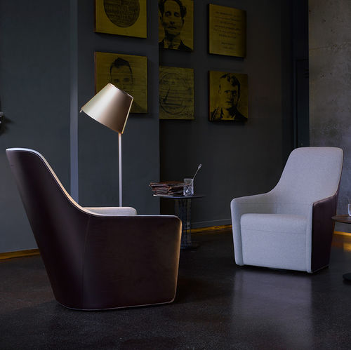 現代風クラブチェア - FOSTER 520 - Walter Knoll - 革製 / 回転