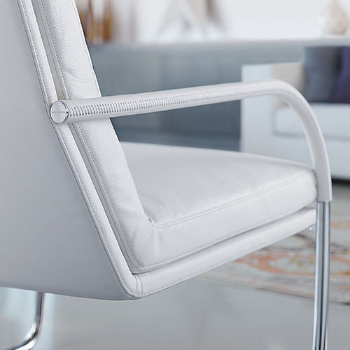 現代風アームチェア - GEORGE - Walter Knoll - 革製 / そり脚