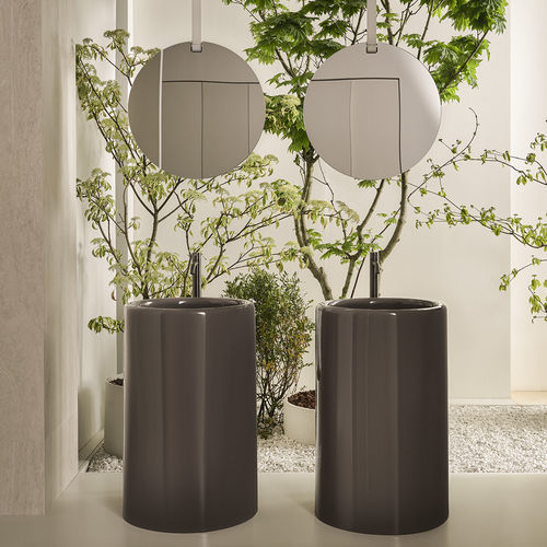 トーテム洗面器 - Itaca 345 - Ceramica Cielo/チエロ - セラミック製 / ダブル / 円形
