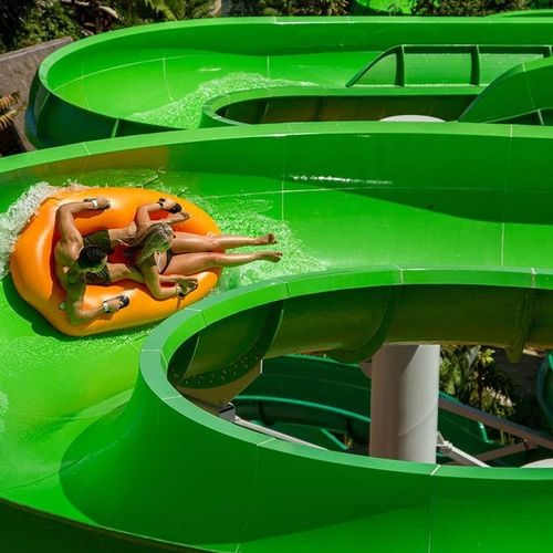 カーブ型滑り台 - OPEN FLUME - WhiteWater - ウォーターパーク用