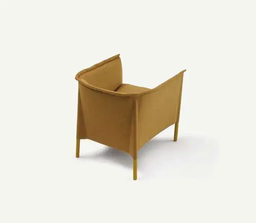 現代風アームチェア - TALO - SANCAL - 布製 / 青色 / ベージュ
