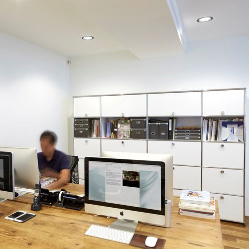 ハイオフィス戸棚 - USM Haller - USM Modular Furniture - 金属製 / 引き出し / モジュール式