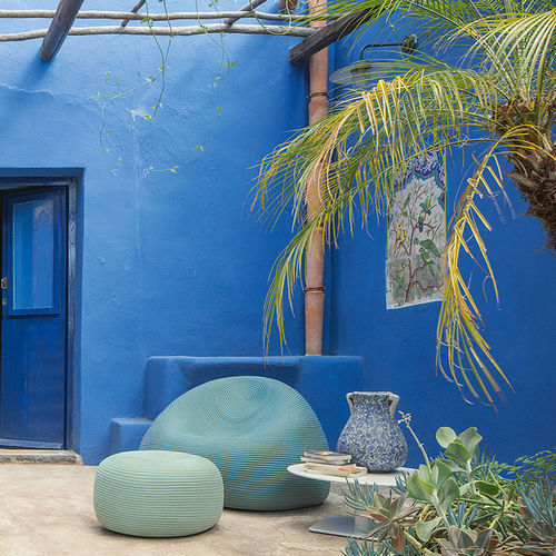 現代風アームチェア - OTTO - PAOLA LENTI - ロープ / ロープ / 取り外しできるクッション付き