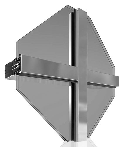 スティックシステムカーテンウォール - MC60  - Laminex - アルミニウムおよびガラス製