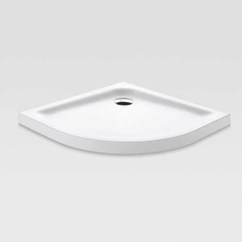 コーナータイプシャワルームの床パネル - CORIAN® - HAFRO srl - カウンタートップ / 高さがある / 床レベル