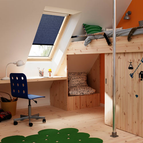 ローラースクリーン - VELUX/ベルックス - 窓用 / リサイクル素材を使用 / 炭素製