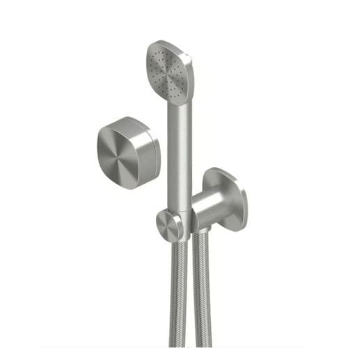 シャワー用混合水栓 - SUPER 22 68 - QuadroDesign - 壁取り付け式 / ブラッシュドステンレススチール / ステンレス316L製