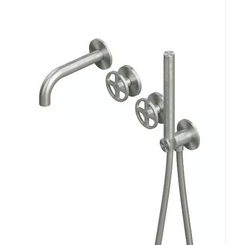 ステンレス316L製浴槽用混合水栓 - VALVOLA02 20 69 - QuadroDesign - 壁取り付け式 / 現代風 / 穴2つ