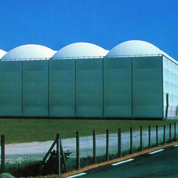 金属製骨組み張力構造 - LOGISTICS - ACS-PRODUCTION - 覆い用 / ETFEメンブレン