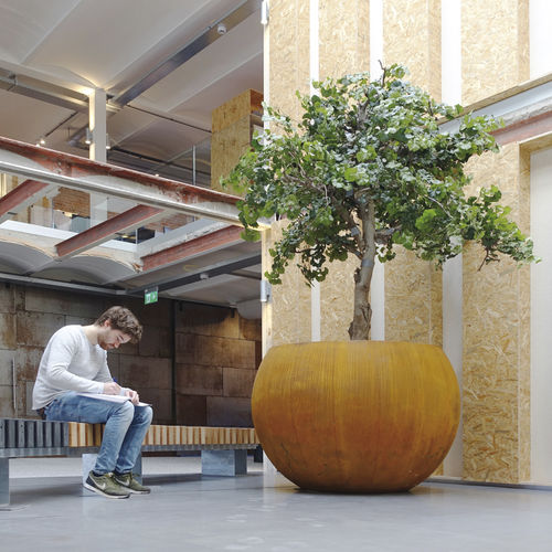 コールテン鋼製プランター - GLOBE  - Streetlife - 複合素材 / 円形 / 現代風