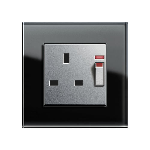 電流コンセント - BRITISH STANDARD (BS 1363-2) - Gira - 壁取り付け式 / はめ込み式 / ガラス製