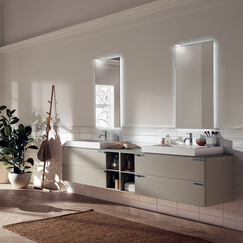 現代風バスルーム - AQUO - SCAVOLINI - 磁器製 / メラミン / ガラス製
