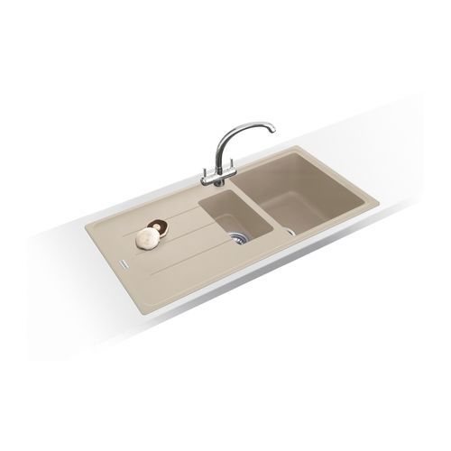 2槽流し台 - BASIS BFG 651 REV - FRANKE HOME SOLUTIONS/フランケ - 水切りあり / 花崗岩 / オーバーマウント型