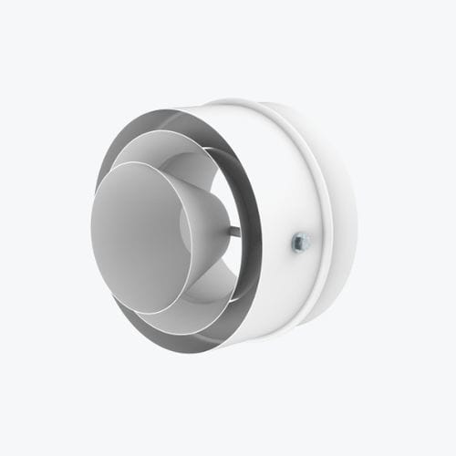 天井空気拡散器 - JSR - Systemair - 壁取り付け式 / 円形 / 金属製
