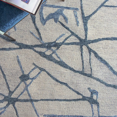 ハンド房付けカ－ペット - LASHINGS  - Donghia - ウール製 / コットン / 柄付き