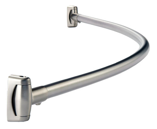 ステンレス製シャワーカーテン用バー - B-4207X60 CURVED SHOWER CURTAIN ROD - Bobrick Washroom Equipment - 湾曲